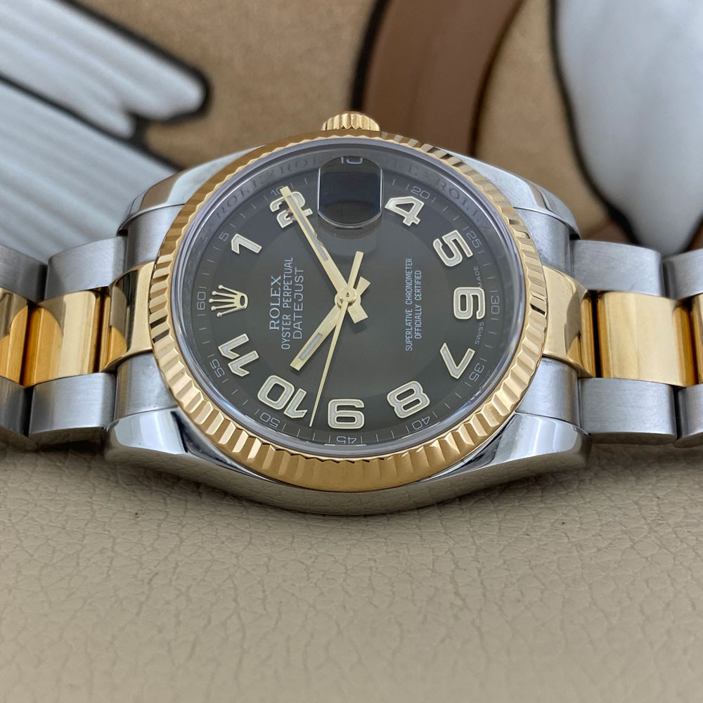 Rolex Datejust Brown Fluted Dial 116233